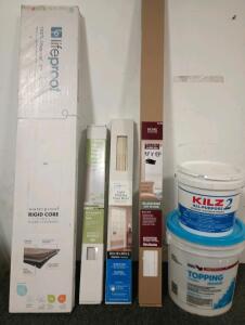 Vinyl Blinds Like New, Waterproof Rigid Core Vinyl Plank Flooring, Kilz 2 Primer, Joint Compound