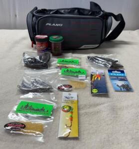 Plano Weekend Series 3500 Tackle Case With Various Fishing Tackle