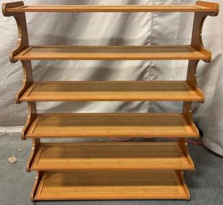 Wooden Shoe Rack H 2&rsquo; 8&rdquo; W 2&rsquo; 3&rdquo; L 8&rdquo;