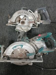 2 Worm drive circular saws.