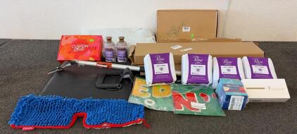 (2) Beloved Lavender And Chamomile Tea Shower And Bath Gel, (1) Kids Liquid IV Hydration Packs, (4) Packs Of Poise Daily Liners, And More
