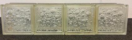 (8) Window Glass Blocks With A Bubble Pattern