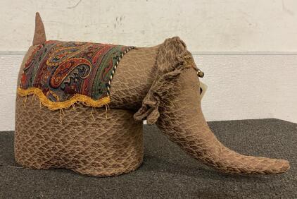 Vinatge Elephant Footstool 2ftx1ft