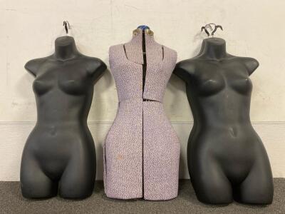 Vintage Adjustable Mannequin, And (3) Plastic Women&rsquo;s Mannequins