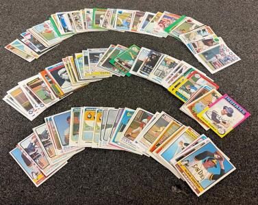 (150) Variety Of Major League Baseball Cards Including Alan Foster, Oscar Gamble, Dave Campbell, And More