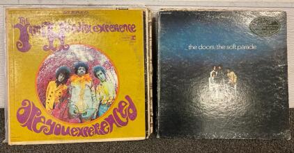 Collection Of Vintage Records Including The Jimi Hendrix Experience, The Doors, Led Zeppelin, Cream And More
