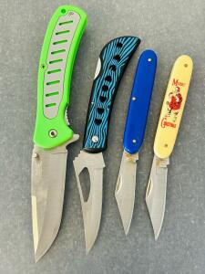 (4) Frost Cutlery Folding Pocket Knives