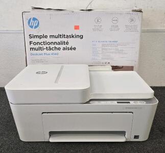 HP DeskJet Plus 4140 Printer In Original Box *No Cords Untested*
