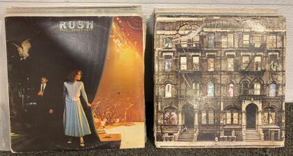 Collection Of Vintage Records Including, Led Zeppelin, Rush, Deep Purple And More