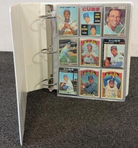 (1) Binder Filld With Major League Cards Including Chris Young, Dennis Lamp, Randy Jonhson, And More