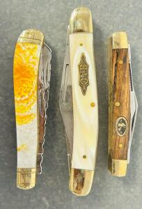 (3) Folding Pocket Knives