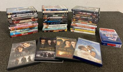 Collection Of (40) DVDs Including The Twilights Series, The Notebook, Freedomland, The Bourne Ultimatum And More