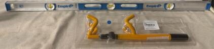 Empire I-Beam Level And Steering Wheel Lock