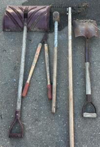 Assortment Of Shovels And Tools!
