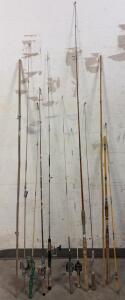 (9) Fishing Poles Including A Vintage Zeno Centennial No.4020 Fishing Rod, Glas-Lite, And More