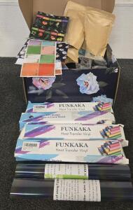 Complete Candle Making Kit, (6) Rolls Of Funkaka Heat Transfer Vinyl