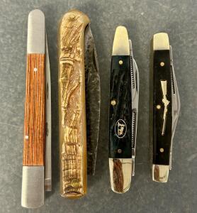(4) Folding Pocket Knives