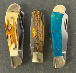 (3) Folding Pocket Knives