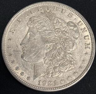 1921 Morgan Silver Dollar Coin