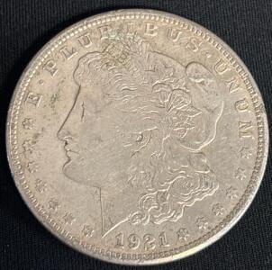 1921 Morgan Silver Dollar Coin