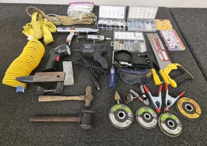 Various Tools Including: Anvil w/(2) Hammers, & More