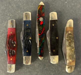 (5) Folding Pocket Knives