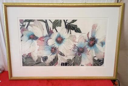Framed Floral Print Titled "Spring Flowers II", Originally By The Artist Timothy O'Toole. 48"x33"