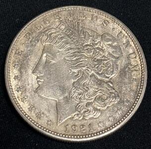 1921-D Morgan Silver Dollar Coin