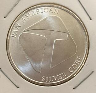 Troy 1oz .999 Fine Silver Pan American Silver Corp Coin