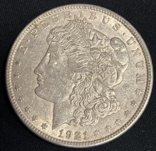 1921 Morgan Silver Dollar Coin