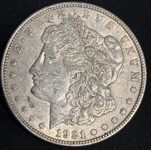 1921 Morgan Silver Dollar Coin