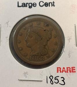 RARE 1853 Large Cent
