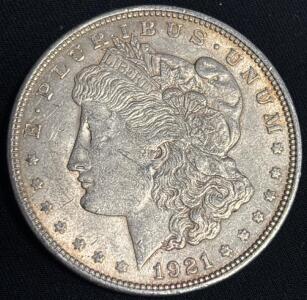 1921 Morgan Silver Dollar Coin