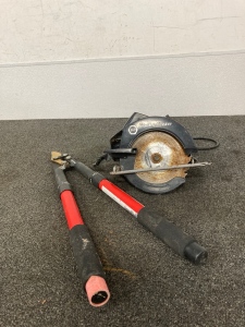 Loppers and Black & Decker Saw