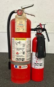 (2) Full Fire Extinguishers