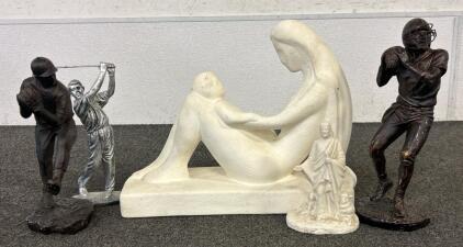 (1) Vintage Ceramic &ldquo;Mother And Child&rdquo; By Royal Haeger (Year 1990) And More