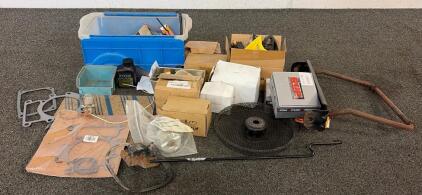 Car Parts Including (1) Spark Plug, (1) Cabin Air Filter, (1) Engine Carburetor Assembly, And More