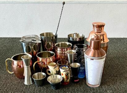 Bartending Shakers, Shot Glasses, Copper Mugs and More