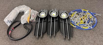 Pair Of Tire Chains, Bumer Belt , U-Shaped Pipe, Fog Light Grilles