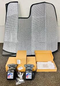 Sun Reflector, (4) Packs Of Paladou Gun Runner Mounts, and Scrunchie Holder Set