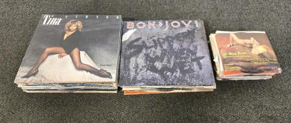 Vintage Records Including: Tina Turner, Bon Jovi Fleetwood Mac & More