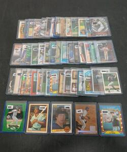 (50) Assorted Topps, Bowman And Fleer Baseball Cards Including Frank Viola, Jose Canseco In Plastic Hard Cover