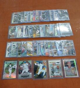 (50) Assorted Topps, Topps Chrome And B Chrome Baseball Cards Including Spencer Howard, Mark Trumbo In Plastic Hard Cover