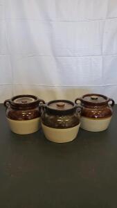 (3) Vintage Stoneware