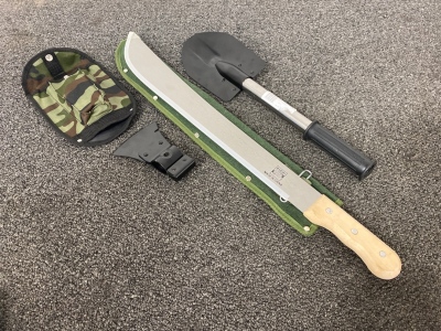 Rafiki Machete and Survival Shovel/ Ax