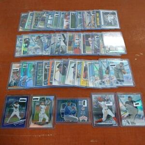 (50) Assorted Topps Chrome, B Chrome And Bowman's Best Baseball Cards Including Brian Anderson, Victor Robles In Plastic Hard Cover