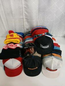 (81) Vintage 1980s Trucker Hats (2) Vintage Beanies (1) Scott Moto Goggles