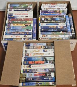 Lot of [42] Vintage VHS (In Clamshell Cases) Movies: Jumanji, Free Willy, Casper & More!