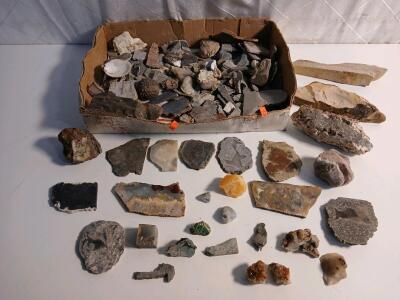 Approx.(25+) Natural Gems And Rocks