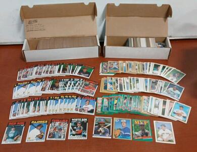 (Approx. 200+) Assorted 1984-1988 Baseball Cards Including Topps, Fleer, Bowman And Donruss (Approx. 300+) 1986 Topps Baseball Cards Including Bobby Brown